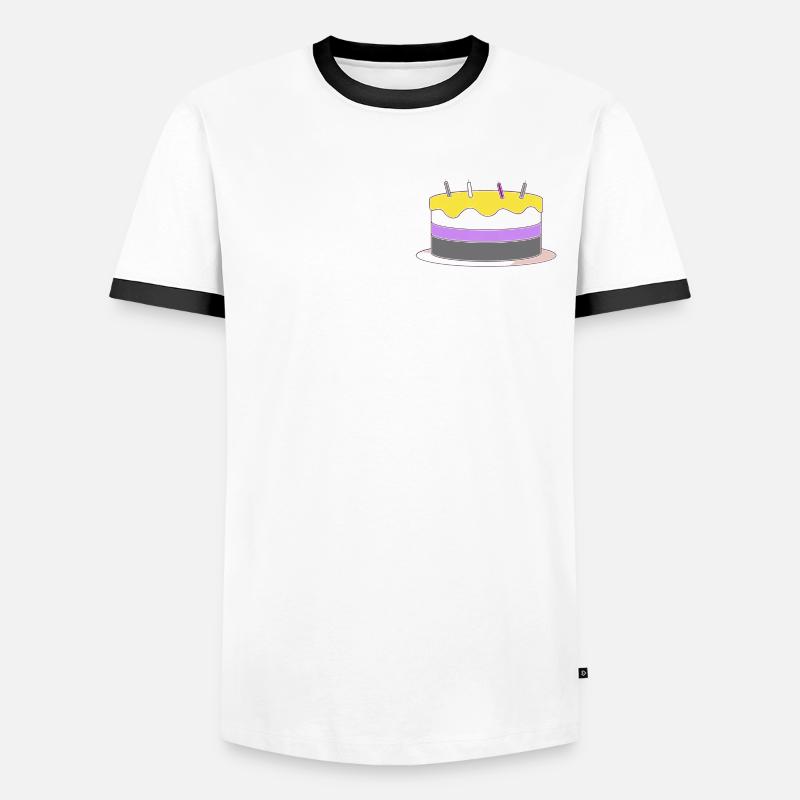 Non Binary Pride Genderqueer Männer Kontrast-T-Shirt