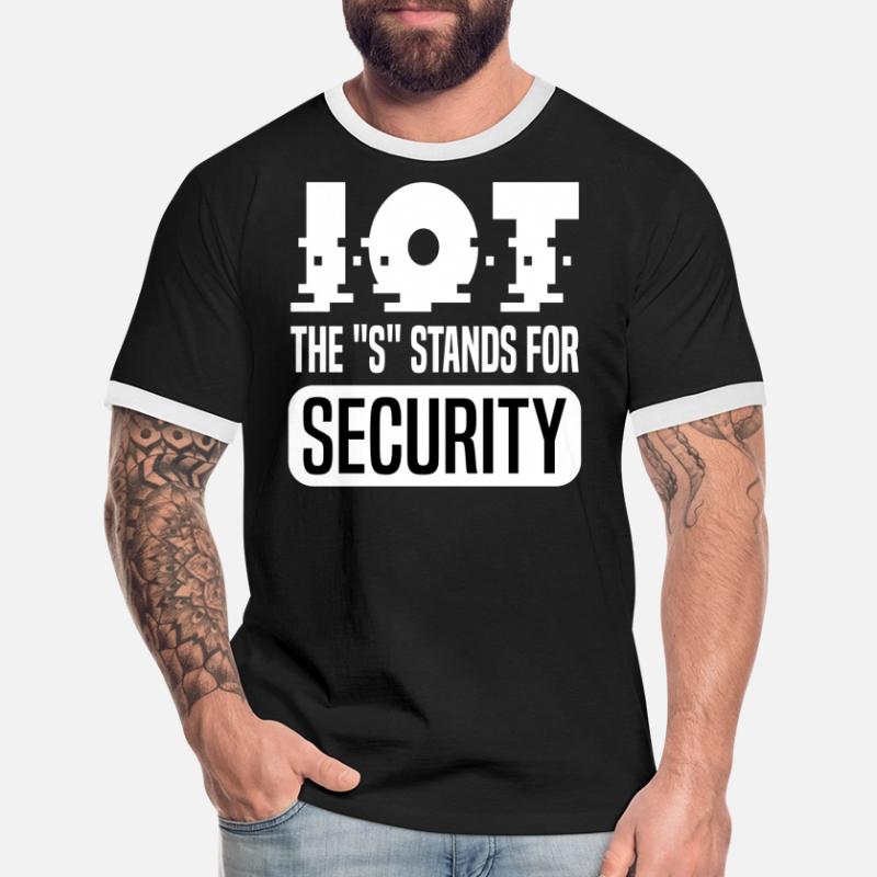 Internet Des Objets IOT Programmeur Admin IT T-shirt contrasté Homme