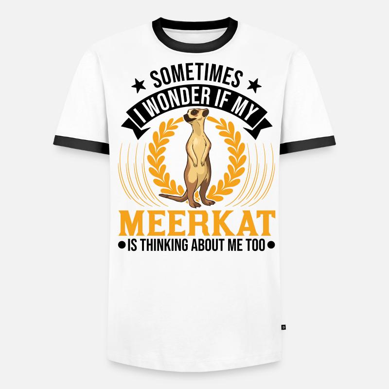 Erdmännchen surikat suricate T-shirt contrasté Homme