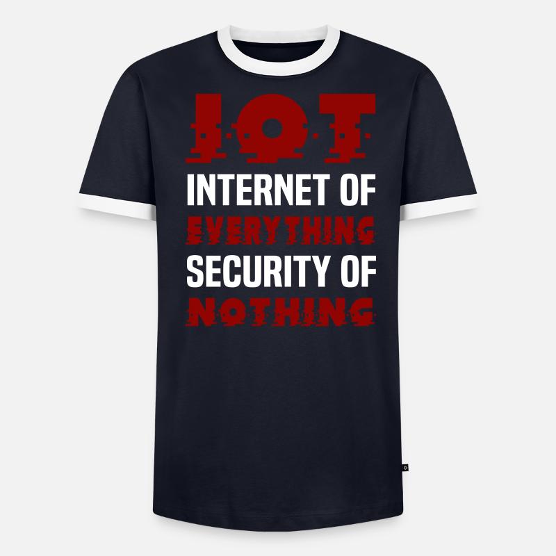 Internet Of Things IOT Programmierer Admin IT Männer Kontrast-T-Shirt