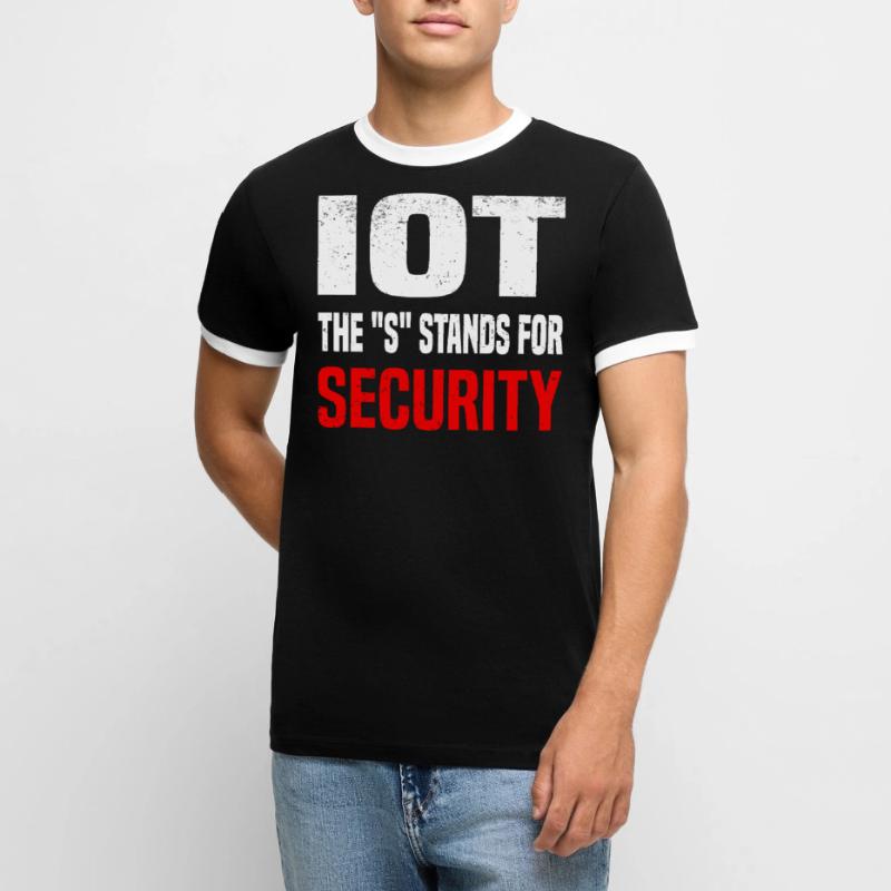 Internet Des Objets IOT Programmeur Admin IT T-shirt contrasté Homme