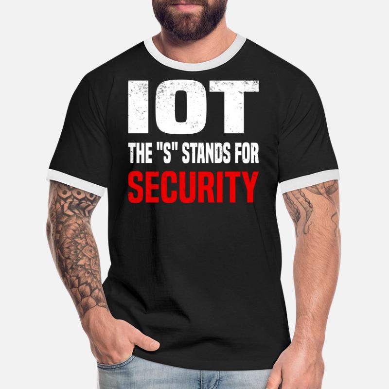 Internet Des Objets IOT Programmeur Admin IT T-shirt contrasté Homme