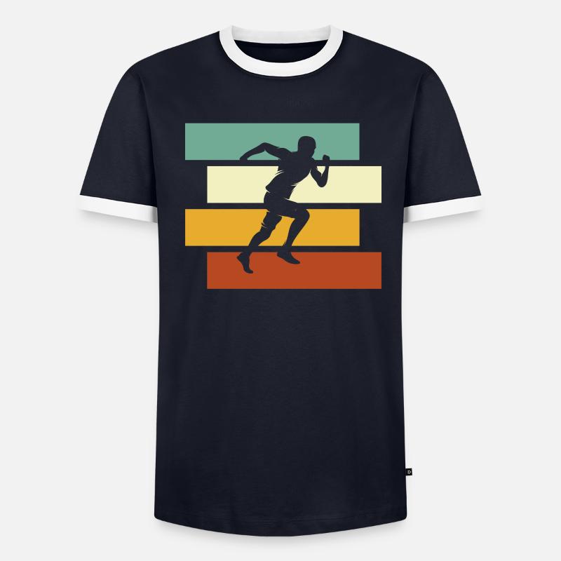 Jogging Rétro T-shirt contrasté Homme