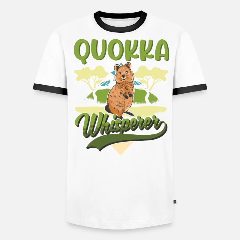 Quokka Whisperer Kangourou à queue courte T-shirt contrasté Homme