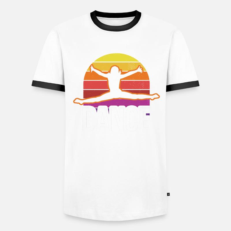 Fier d’être professeur de danse Cours de danse École de danse T-shirt contrasté Homme