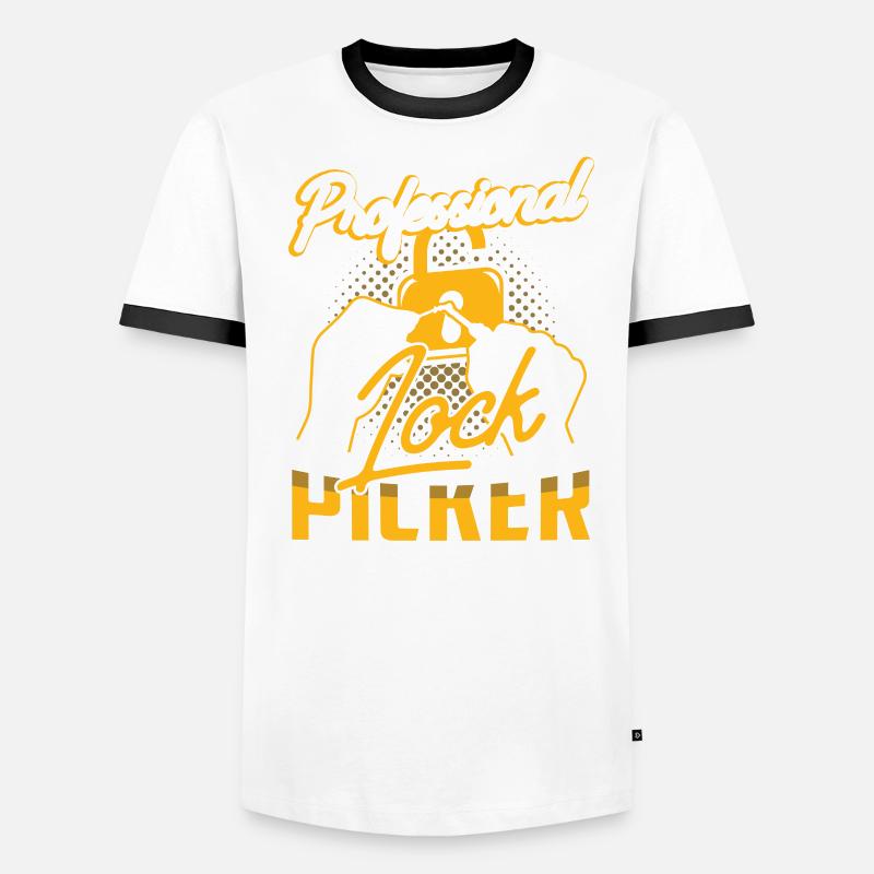Professional Lock Cracker Lock Picker Cracking T-shirt contrasté Homme