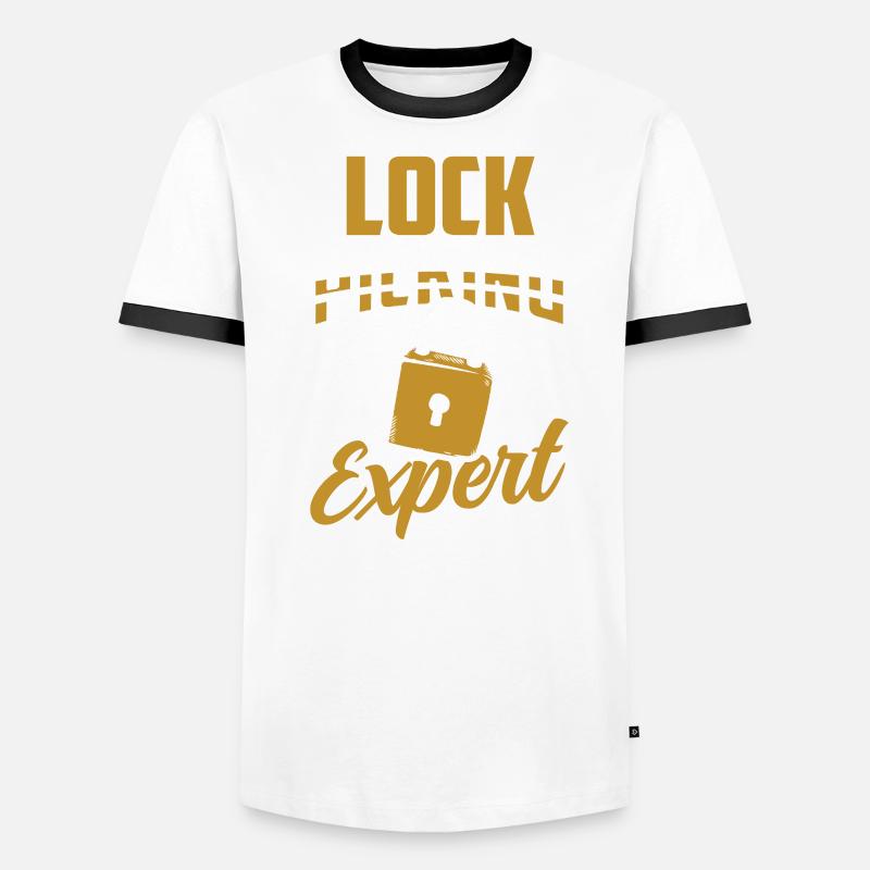 Lockpicking Experte Knacken Schloss Lock Picking Männer Kontrast-T-Shirt
