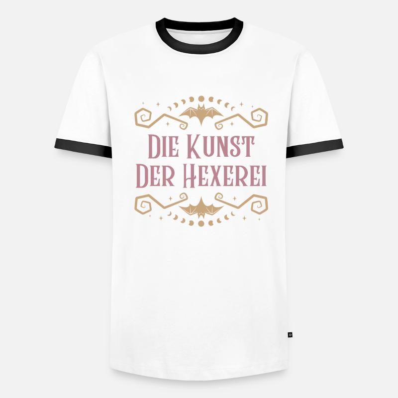 Die Kunst der Hexerei Gothic Design Männer Kontrast-T-Shirt