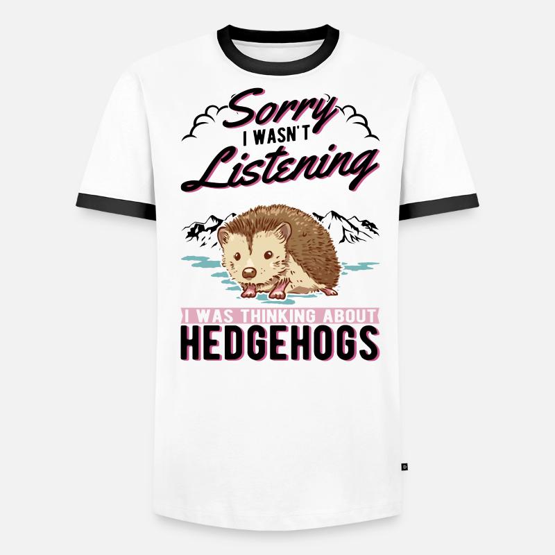 Hérisson Cadeau Hérisson épineux T-shirt contrasté Homme