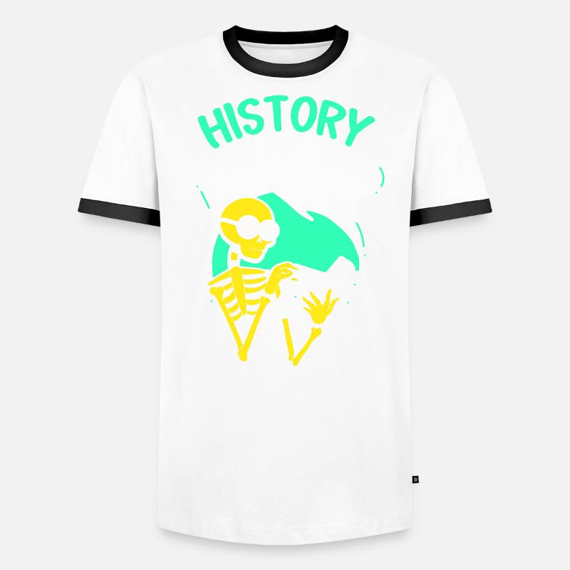 Professeur d’histoire Professeur d’histoire Profession de professeur T-shirt contrasté Homme