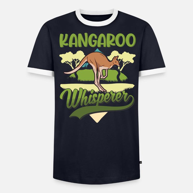 Känguru Flüsterer Australien Kangaroo - Männer Kontrast-T-Shirt - undefined