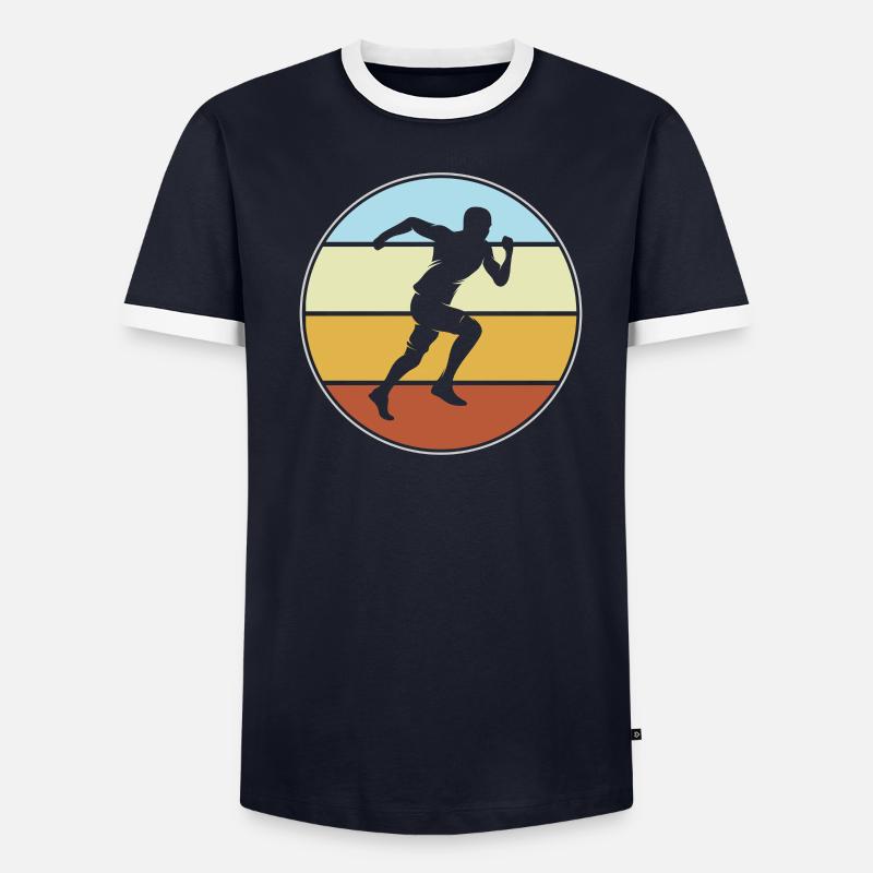 Jogging Rétro T-shirt contrasté Homme