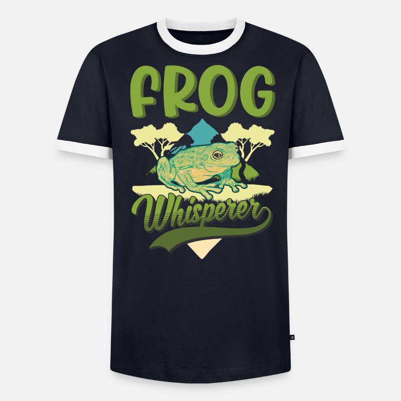 Frog Whisperer Gift Tree Frog - Men's Ringer Shirt - undefined