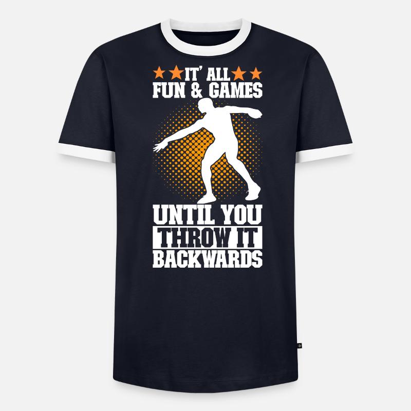 Discus thrower Discus throw - Men's Ringer Shirt - undefined