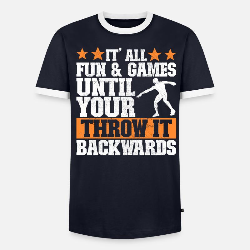 Discus thrower Discus throw - Men's Ringer Shirt - undefined