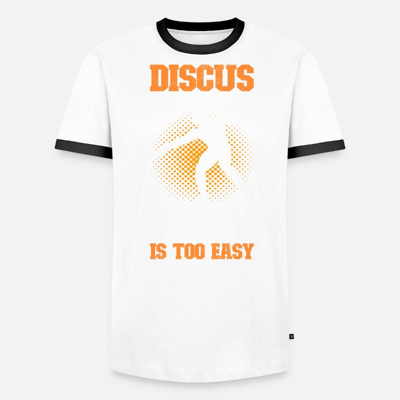 Lanceur de disque Lancer de disque T-shirt contrasté Homme