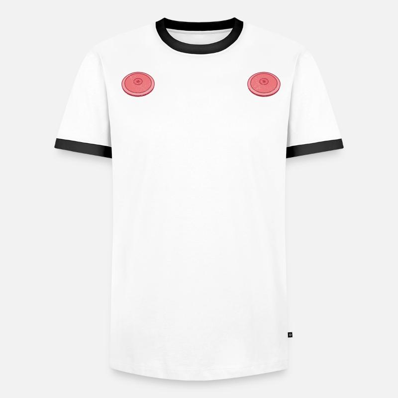 Lanceur de disque Lancer de disque T-shirt contrasté Homme