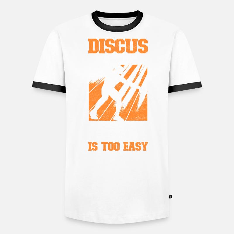 Lanceur de disque Lancer de disque T-shirt contrasté Homme