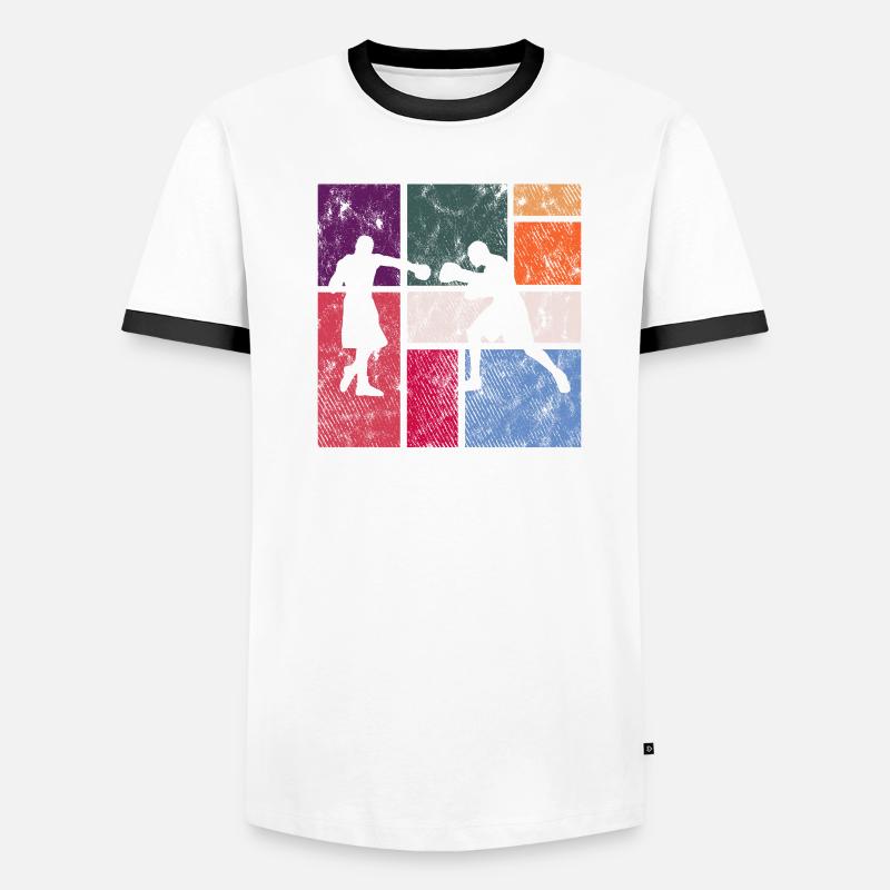 Boxe T-shirt contrasté Homme