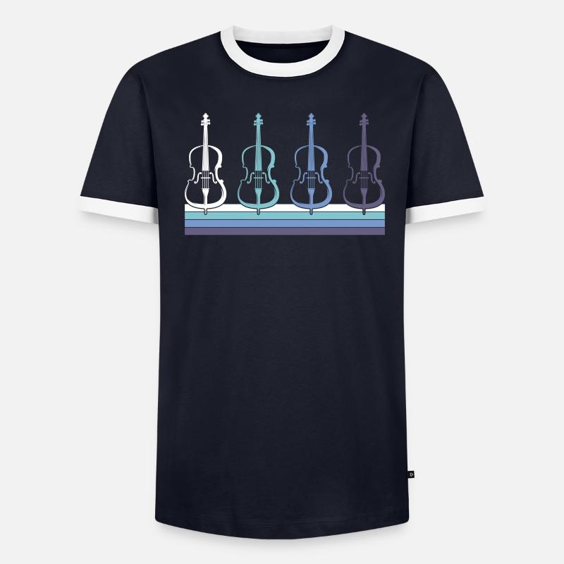 Violon T-shirt contrasté Homme