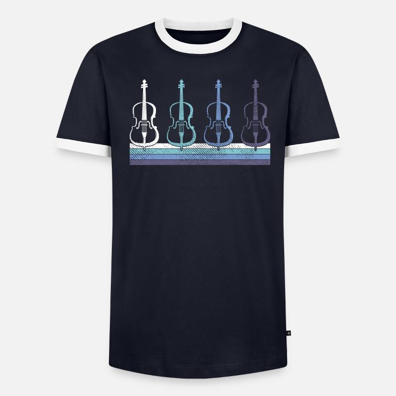 Violon T-shirt contrasté Homme