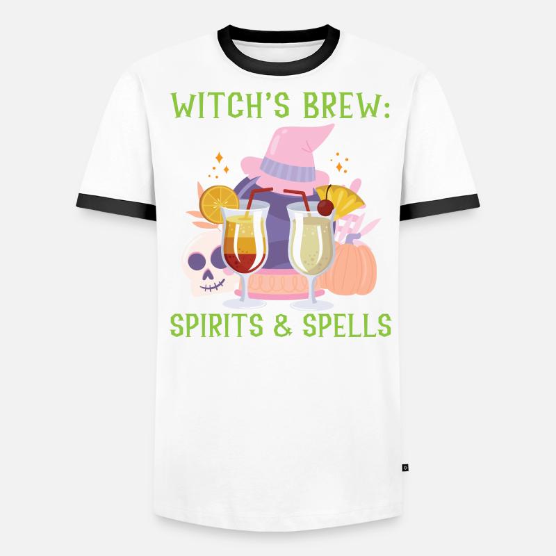 Witch's Brew: Ghosts & Spells Bartender Hal Men's Ringer Shirt
