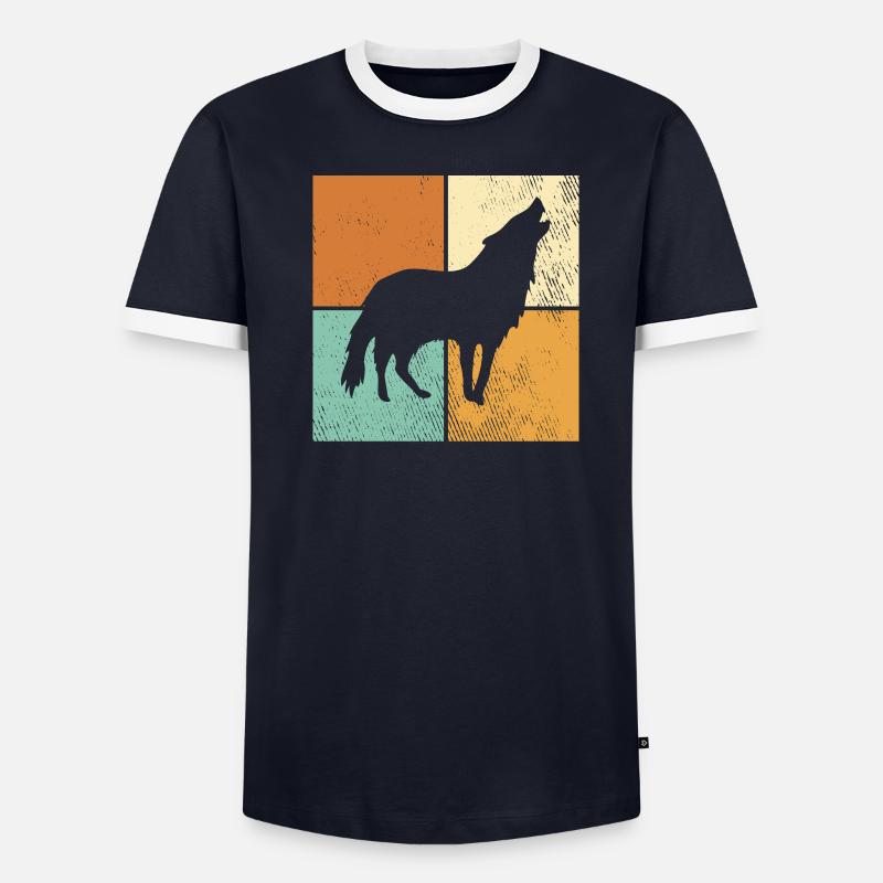 Wolf Men's Ringer Shirt