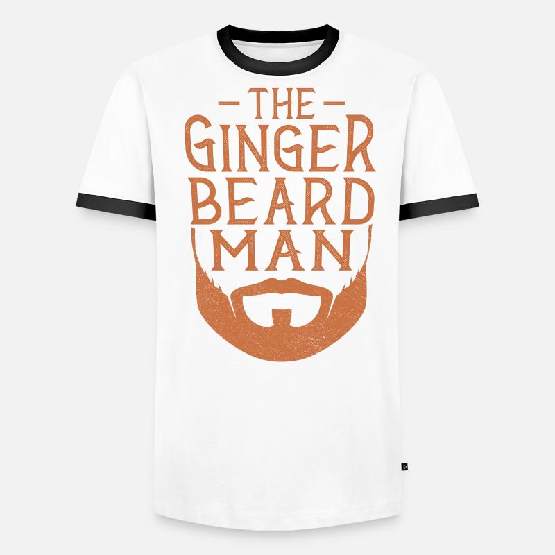 Beard Lover Bearded Man Ginger Men's Ringer Shirt