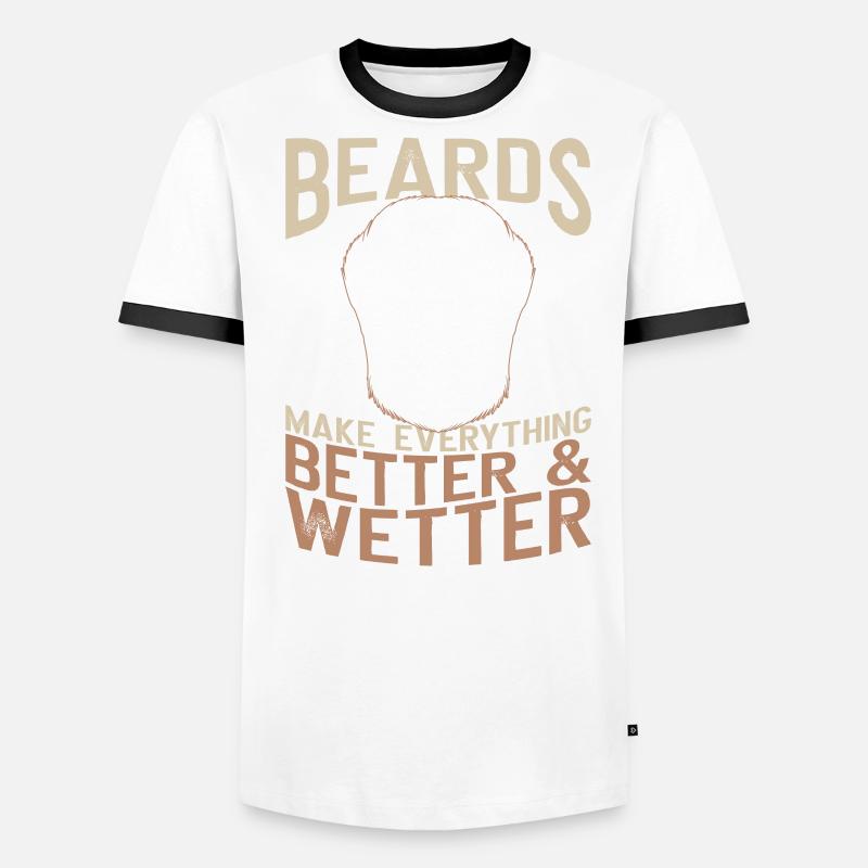 Beard Lover Bearded Man Beards Männer Kontrast-T-Shirt