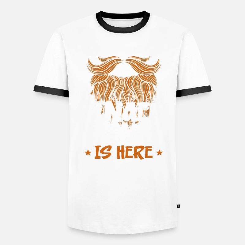Beard Lover Bearded Man Ginger Men's Ringer Shirt