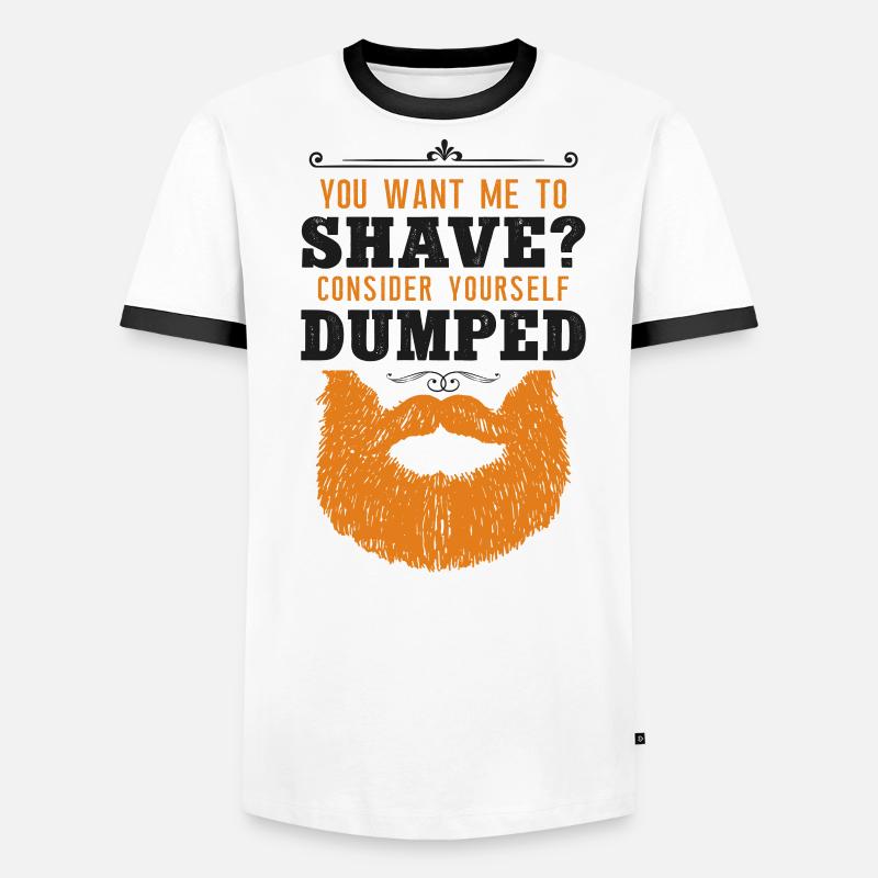 Beard Lover Bearded Man Ginger Men's Ringer Shirt
