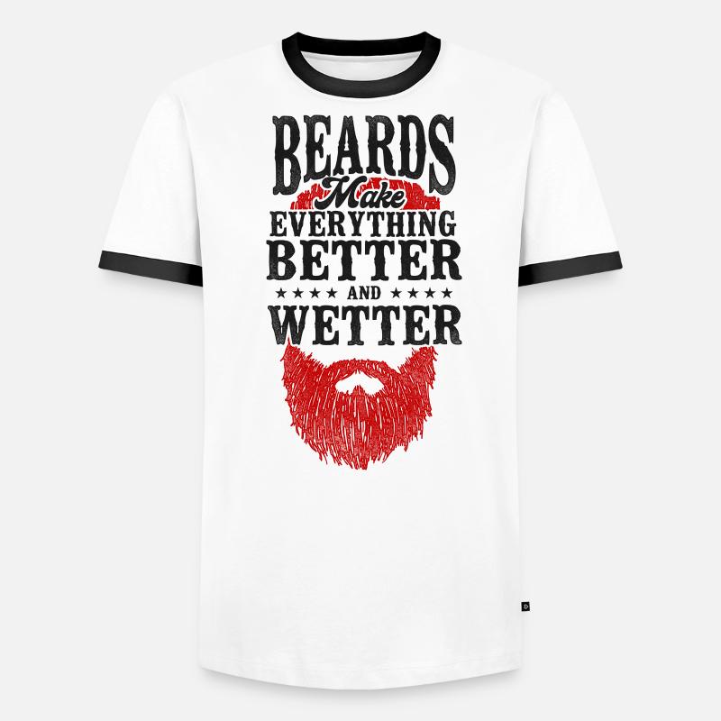 Beard Lover Bearded Man Ginger Men's Ringer Shirt