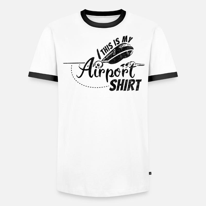 Devis de voyage de vacances - C’est mon aéroport T-shirt contrasté Homme