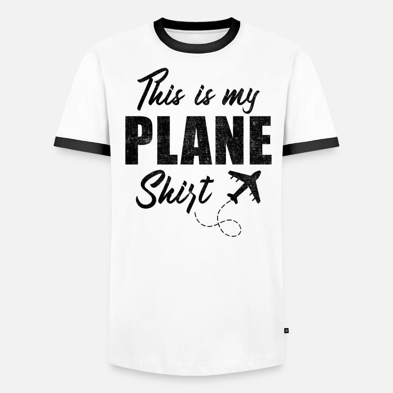 Devis de voyage de vacances - C’est mon avion T-shirt contrasté Homme