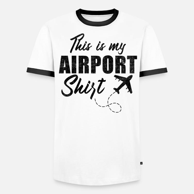 Devis de voyage de vacances - C’est mon aéroport T-shirt contrasté Homme