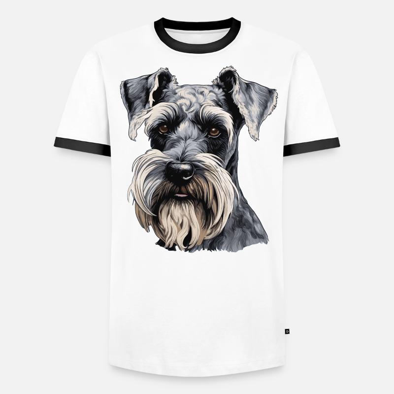 Schnauzer géant T-shirt contrasté Homme