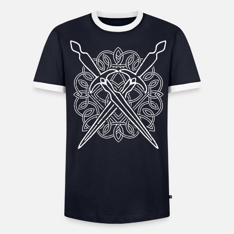 Vikings Medieval Celts Celtic Knot Men's Ringer Shirt
