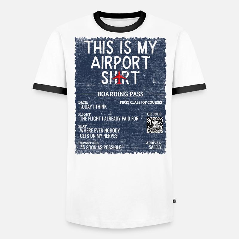 Devis de voyage de vacances - C’est mon aéroport T-shirt contrasté Homme