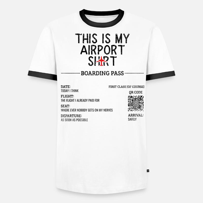 Devis de voyage de vacances - C’est mon aéroport T-shirt contrasté Homme