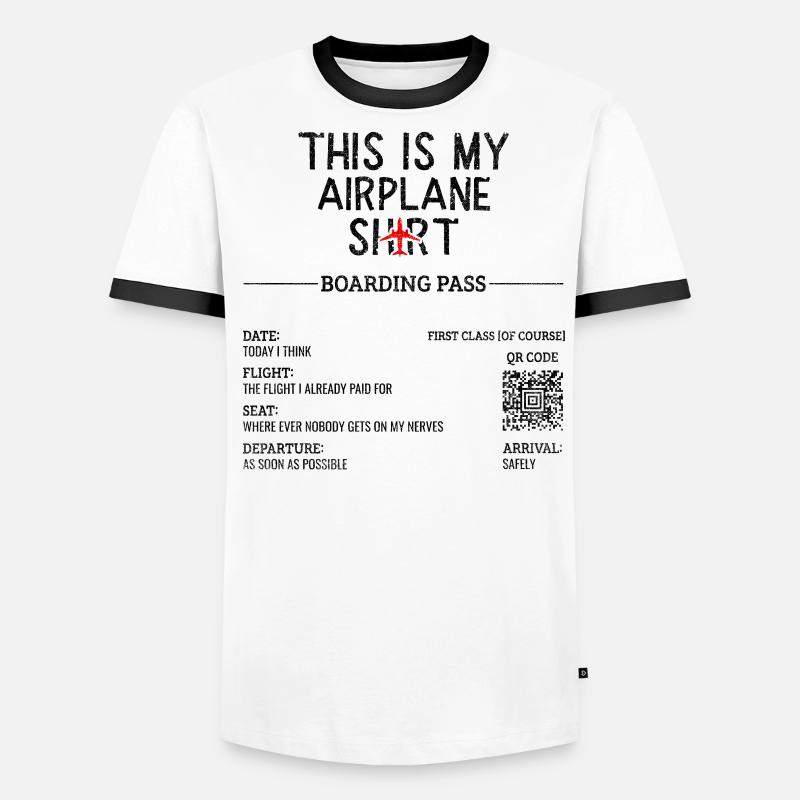 Devis de voyage de vacances - C’est mon avion T-shirt contrasté Homme
