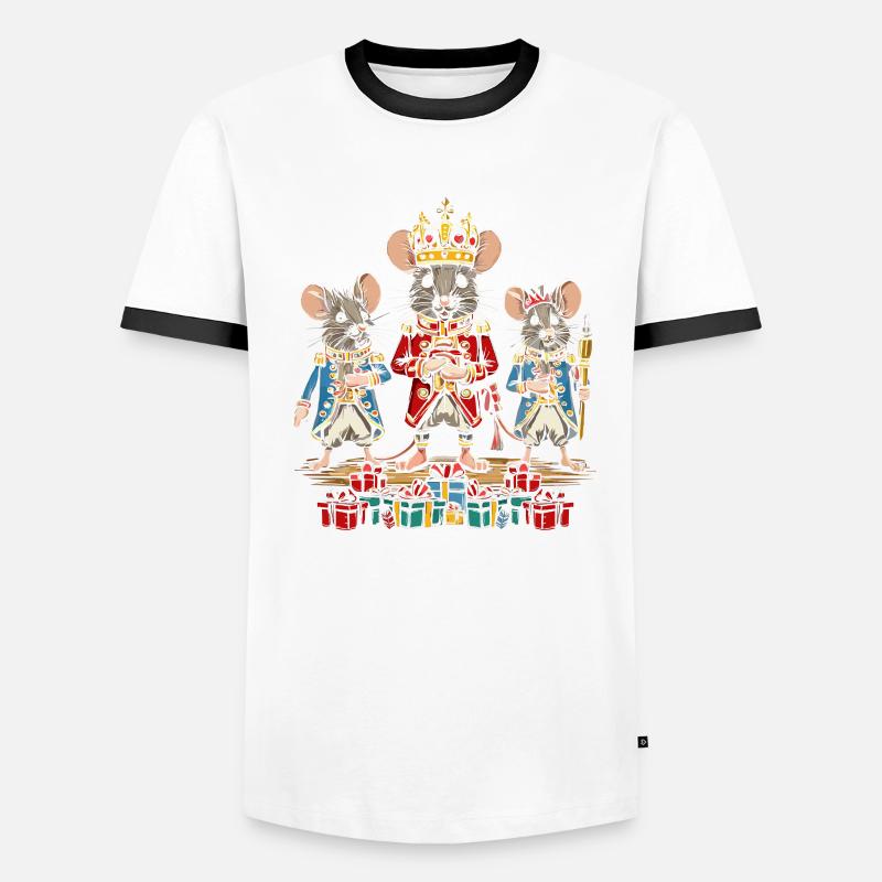 Nutcracker Team Mouse Männer Kontrast-T-Shirt