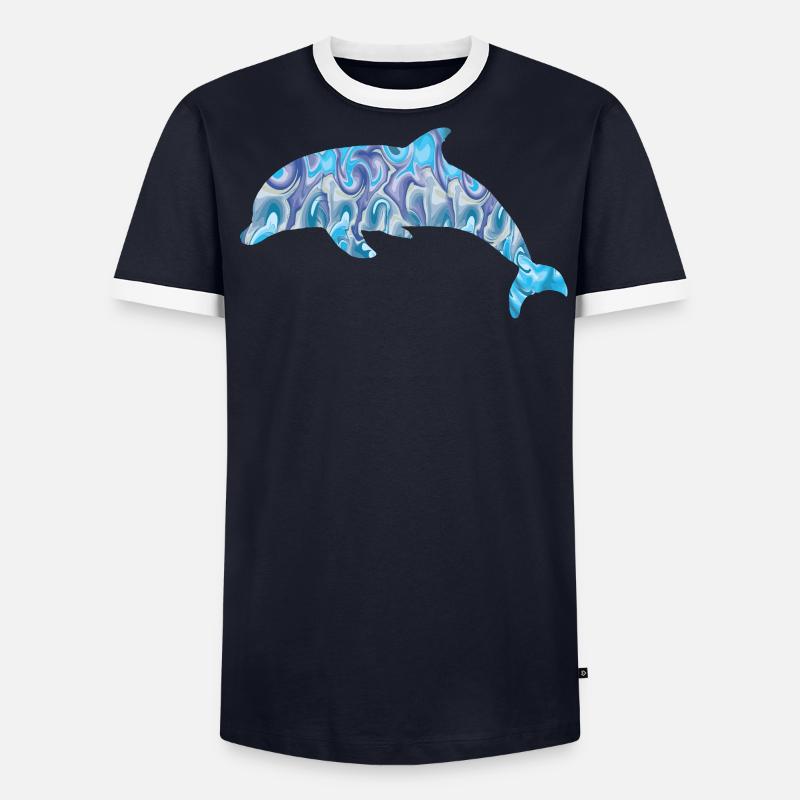 Dauphin T-shirt contrasté Homme