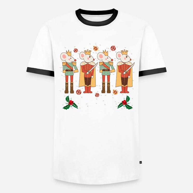 Nutcracker Team Mouse Männer Kontrast-T-Shirt