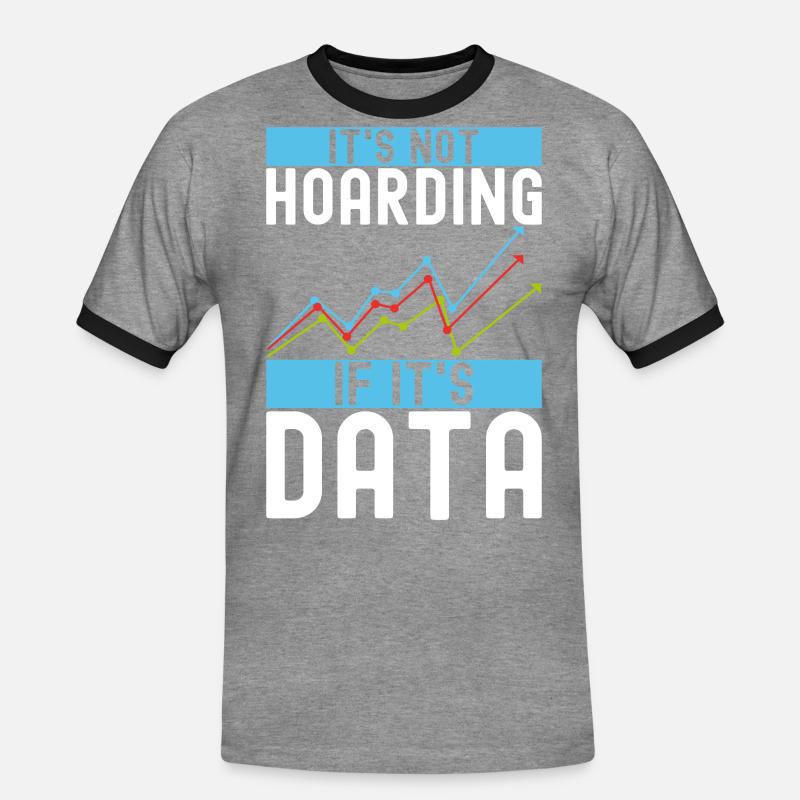 Data Science Datenanalyst - Männer Kontrast-T-Shirt - Grau meliert/Schwarz