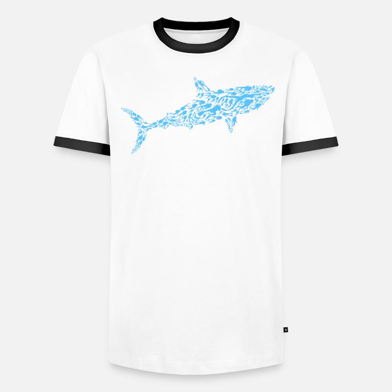 Plongeur Creative Shark Scuba Divers T-shirt contrasté Homme