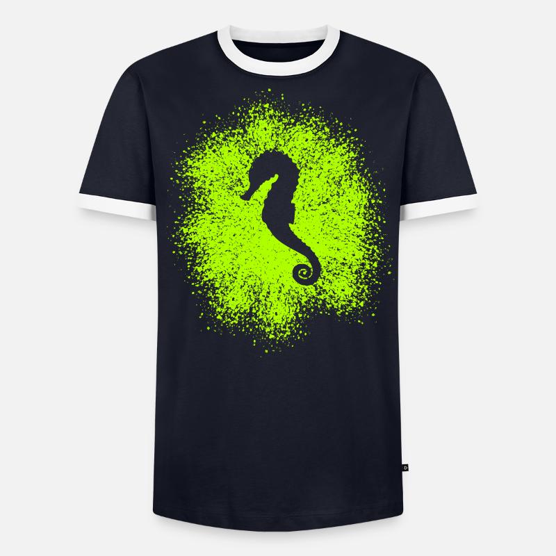 Hippocampe T-shirt contrasté Homme