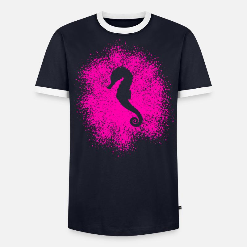 Hippocampe T-shirt contrasté Homme