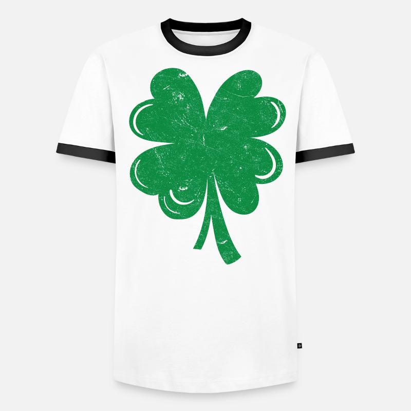 Four-leaf clover Men's Ringer Shirt