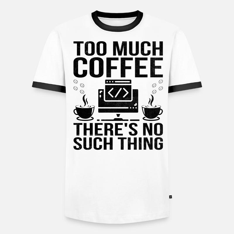 Coffee Coding Programmer Coder Developer Nerd Coff Men's Ringer Shirt