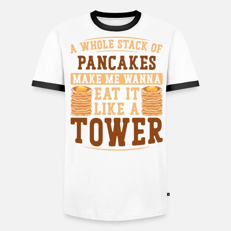 Pancake Lover Kids A Whole Stack Men's Ringer Shirt